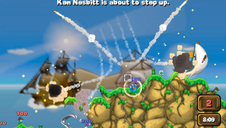 Игра Sony PlayStation Portable Worms Open Warfare 2 Английская Версия + Коробка Б/У - изображение 6