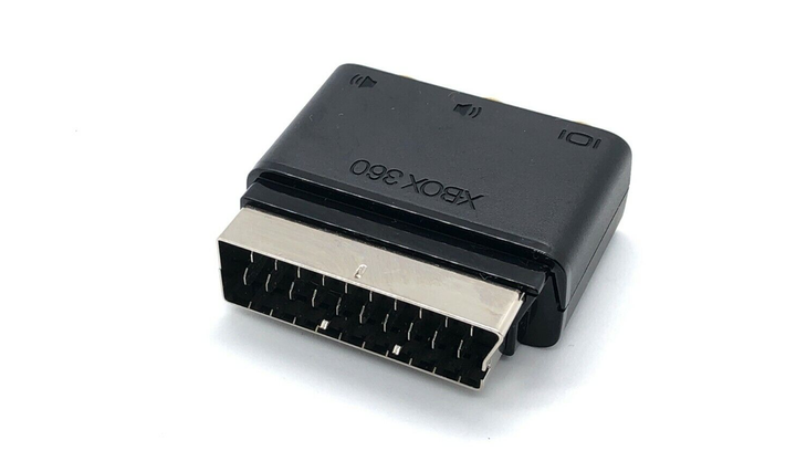 Адаптер Microsoft SCART - 3RCA Black Б/У - зображення 3