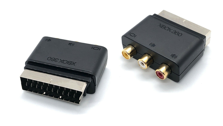 Адаптер Microsoft SCART - 3RCA Black Б/У - зображення 4