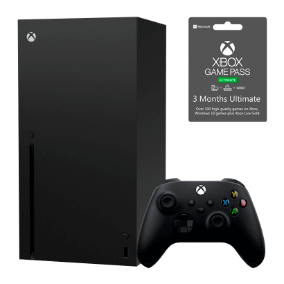Набор Консоль Microsoft Xbox Series X Black 1TB + Ваучер Microsoft Xbox One Xbox Series Game Pass Ultimate 3 Месяцев - Фото 1 Набор Консоль Microsoft Xbox Series X Black 1TB + Ваучер Microsoft Xbox One Xbox Series Game Pass Ultimate 3 Месяцев - изображение 1