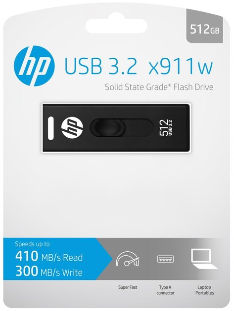 Pendrive HP x911w 512GB USB 3.2 Black (HPFD911W-512) - obraz 4