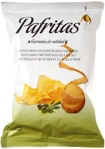 Упаковка картофельных чипсов Pafritas с морской солью 40 г х 30 шт (1.2 кг) (8436004743001) - Фото 3 Упаковка картофельных чипсов Pafritas с морской солью 40 г х 30 шт (1.2 кг) (8436004743001) - изображение 3