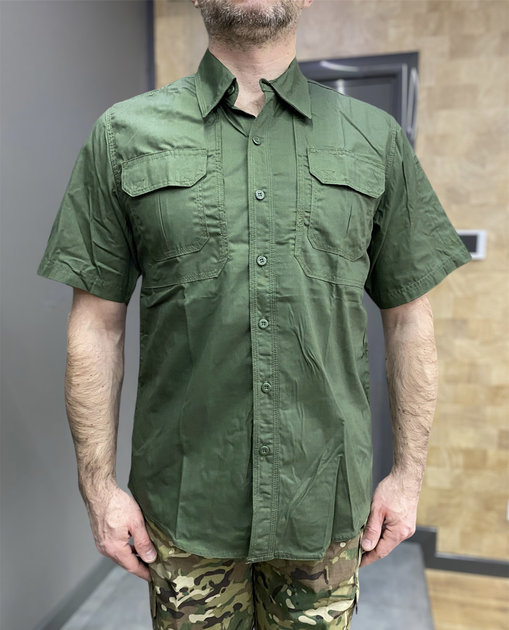 Армейская тенниска Yakeda, Хаки, рубашка с коротким рукавом, размер ХL - изображение 1