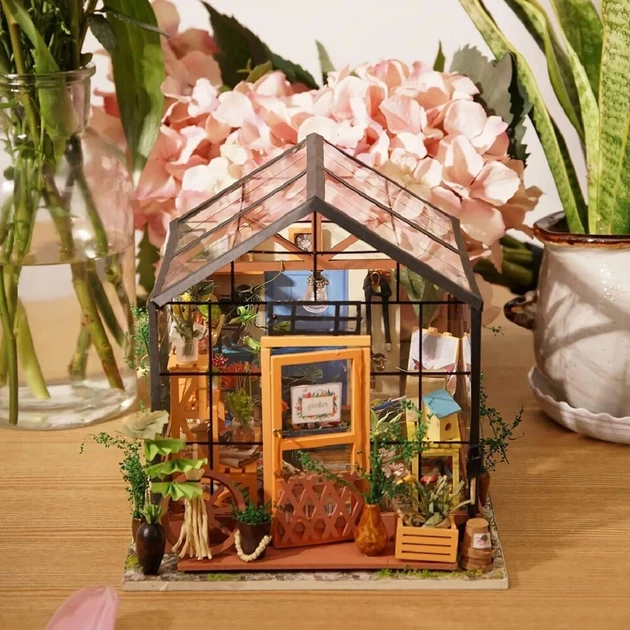 3D Румбокс "Теплица" Миниатюрный Кукольный Домик DIY DollHouse от RoboTime (DG104) - изображение 13