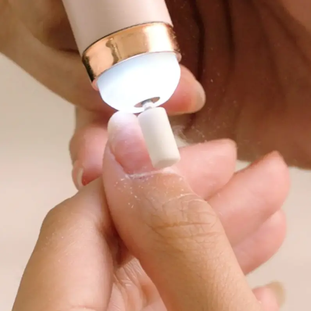 Портативный фрезер для домашнего маникюра и педикюра Flawless Salon Nails Розовый - Фото 5 Портативный фрезер для домашнего маникюра и педикюра Flawless Salon Nails Розовый - изображение 5