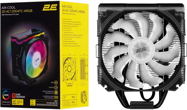 Кулер 2E Gaming Air Cool (2E-AC120D4TC-ARGB) - изображение 16