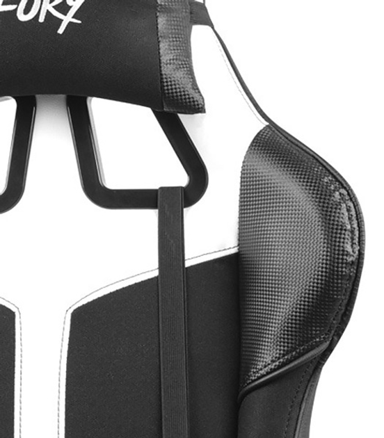 Fotel gamingowy Fury Gaming Chair Avenger XL 60 mm Black-White (NFF-1712) - obraz 11