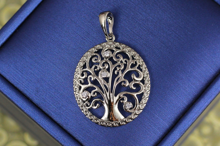 Кулон Xuping Jewelry дерево источник жизни 2.8 см серебристый от ...