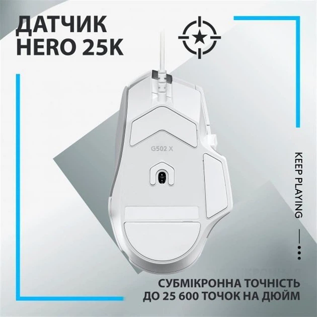 Мышь Logitech G502 X White (910-006146) - изображение 10