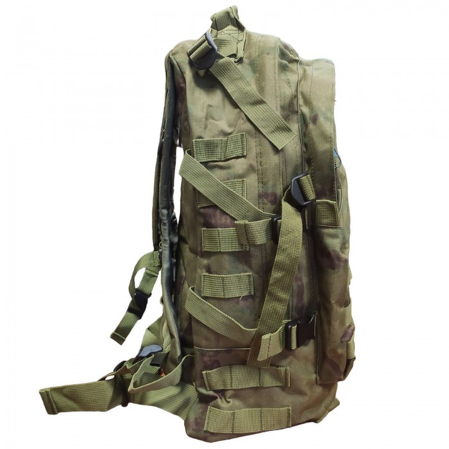 Тактический рюкзак 40 литров размеры 48х36х24 см с липучкой для шеврона Камуфляж - изображение 1
