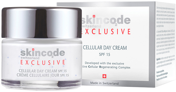Клітинний денний крем Skincode SPF 15 50 мл (7640107050152) - зображення 1