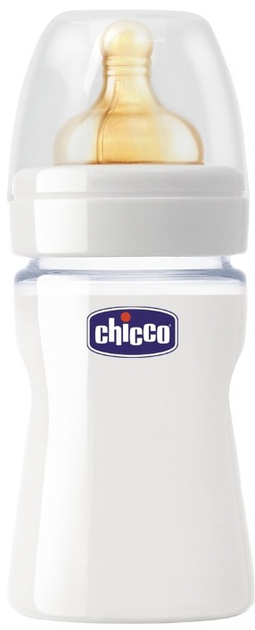 Butelka szklana Chicco z lateksowym smoczkiem, 150 ml (60040.00.04) - obraz 2