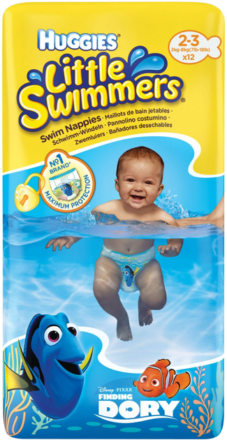 Підгузки для плавання Huggies Little Swimmers 2-3 12 шт. (5029053537795) - зображення 1