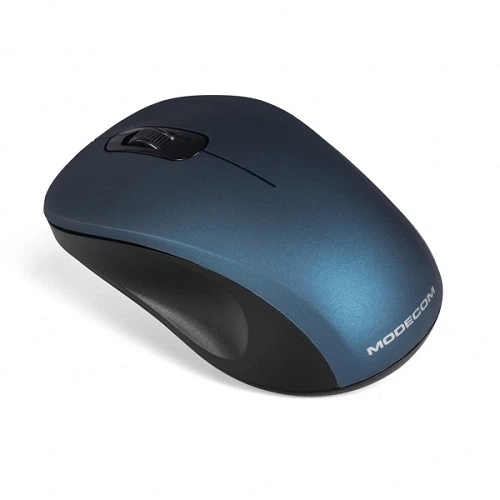 Мышка Modecom MC-WM10S беспроводная 3 кнопки 1600 dpi Silent Black-Blue - изображение 2