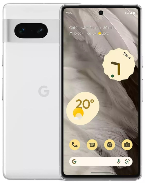 Smartfon Google Pixel 7 5G 8/128GB DualSim Snow (GA03933-GB) - obraz 1