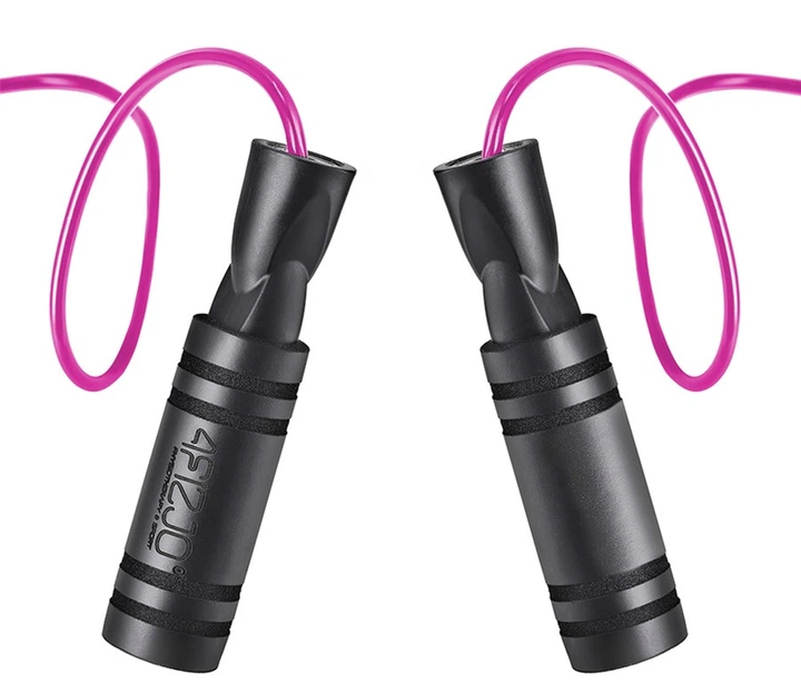 Скакалка с подшипниками 4FIZJO Basic Black/Pink (P-5907739313140) - изображение 3
