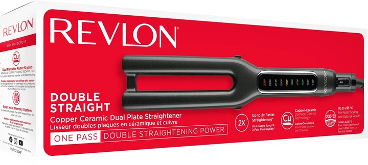 Шипці для волосся Revlon One-Step double straight (RVST2204E) - изображение 5