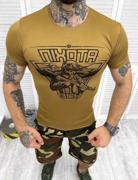 Тактическая футболка Піхота Кул Макс Attack Желтий XXL - изображение 1