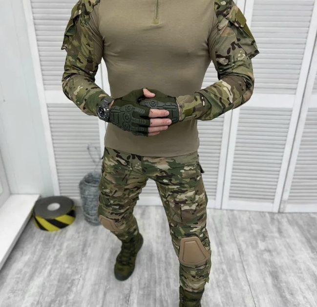 Тактичний військовий костюм Attack хакі L - зображення 1