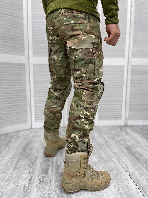 Тактичні військові штани ріп стоп із наколінниками Attack Хакі XL - зображення 2