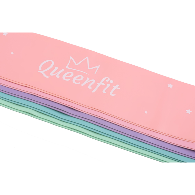 Набір резинок для фітнесу Queenfit 0,5-30кг Q-66109 - Фото 5 Набір резинок для фітнесу Queenfit 0,5-30кг Q-66109 - зображення 5