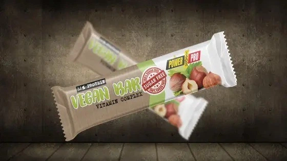 Упаковка 20 шт протеиновых батончиков VEGAN BAR БЕЗ САХАРА, 32%.Протеиновый Батончик Power Pro VEGAN BAR - изображение 3