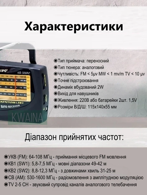 Радиоприёмник портативный для отдыха и дома хорошее звучание, автономное питание - Фото 3 Радиоприёмник портативный для отдыха и дома хорошее звучание, автономное питание - изображение 3