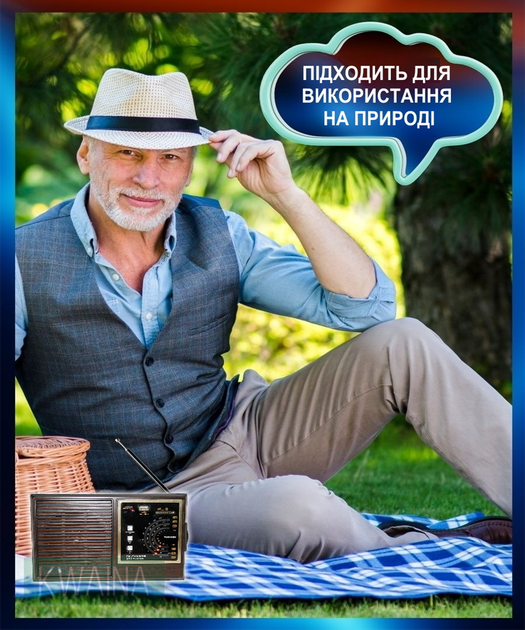 Радиоприемник аккумуляторный всеволновой MP3-плеер, колонка, радио (аккумулятор, сеть, батарейки) - изображение 6