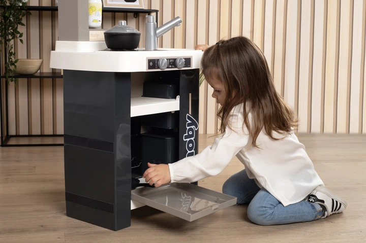 Interaktywna kuchnia Smoby Tefal Studio French z akcesoriami Grafit (311056) (3032163110569) - obraz 12