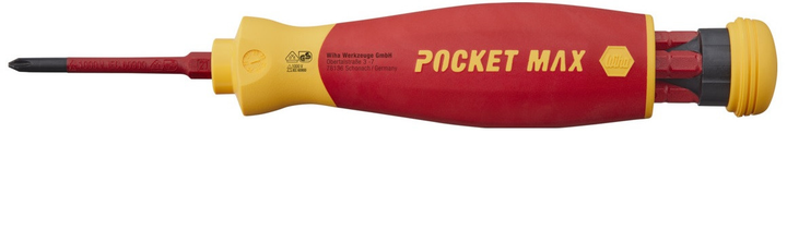 Викрутка магнітна з магазином для біт PocketMax®Electric Wiha 45296 - зображення 1