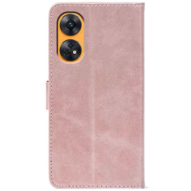 Чохол-книжка Crazy Horse Clasic для Oppo Reno 8T Rose Gold (Front) (46525) - Фото 3 Чохол-книжка Crazy Horse Clasic для Oppo Reno 8T Rose Gold (Front) (46525) - зображення 3