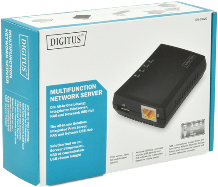 Wielofunkcyjny serwer wydruku Digitus (DN-13020) - obraz 3