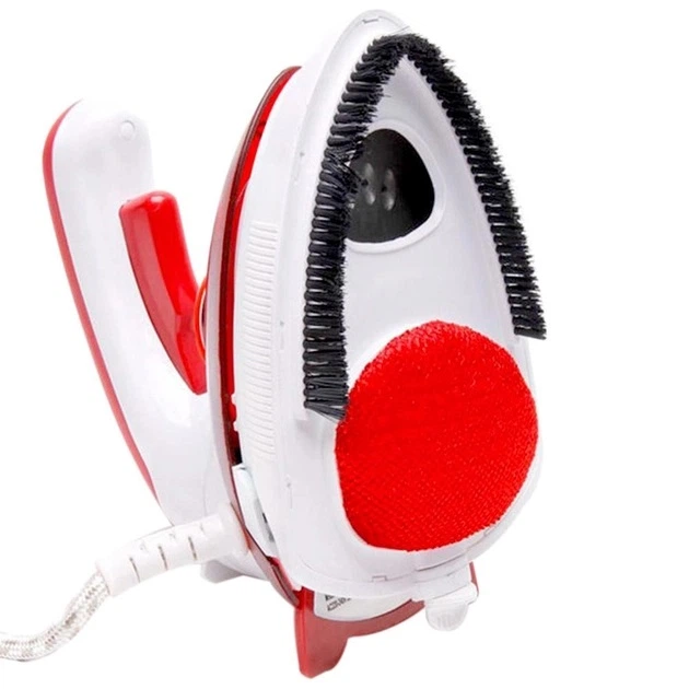 Ручной паровой дорожный утюг отпариватель с щеткой 1000W Mini Steam Iron HT-558B - изображение 2