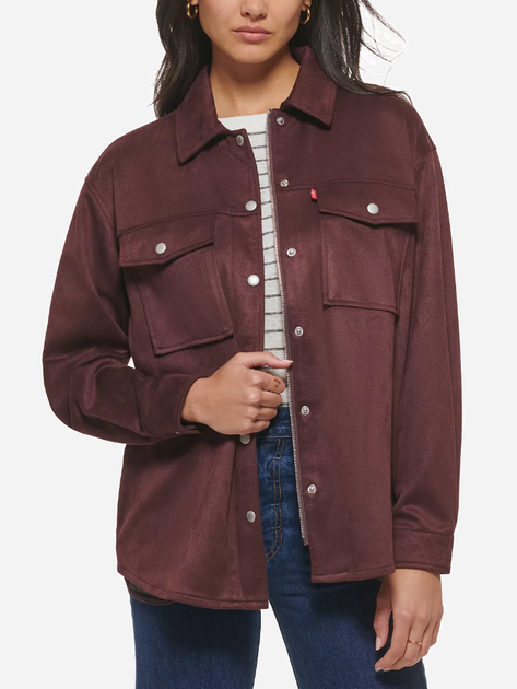 Куртка из искусственной замши женская Levi`s 332238762 XS Бордовая (1159782420) - изображение 6