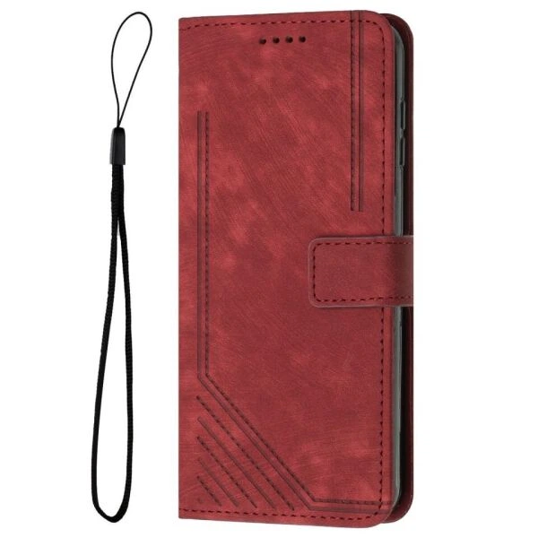 Чехол-книжка Deexe Lines Series для Infinix Hot 30 Play (X6835B) - Red - Фото 5 Чехол-книжка Deexe Lines Series для Infinix Hot 30 Play (X6835B) - Red - изображение 5