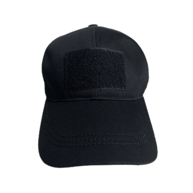 Кепка тактична чорна, кепка військова, кепка чорна - зображення 1