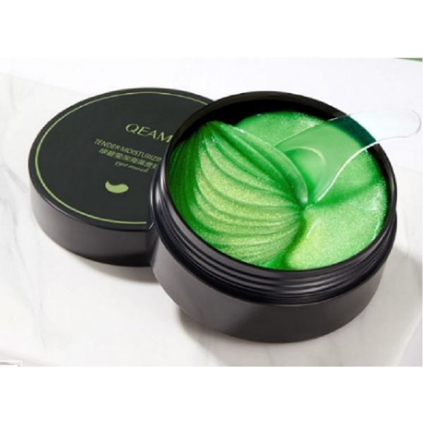 Гидрогелевые патчи под глаза от отеков темных кругов QEAMEU DEEP SEA ALGAE MOISTURIZING EYE MASK с экстрактом бурых водорослей 60 шт восстанавливающие - Фото 1 Гидрогелевые патчи под глаза от отеков темных кругов QEAMEU DEEP SEA ALGAE MOISTURIZING EYE MASK с экстрактом бурых водорослей 60 шт восстанавливающие - изображение 1
