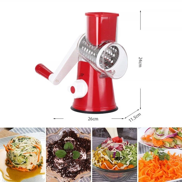 Овочерізка ручна механічна Kitchen Master 806 Пластик (806KMVSHRZK) CLS55 - зображення 3