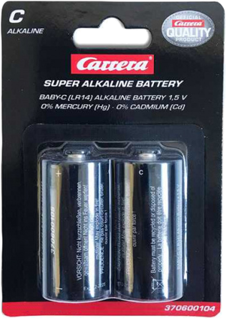 Baterie alkaliczne Carrera 600104 C 1,5 V LR14 2 szt. (9003150122913) - obraz 1