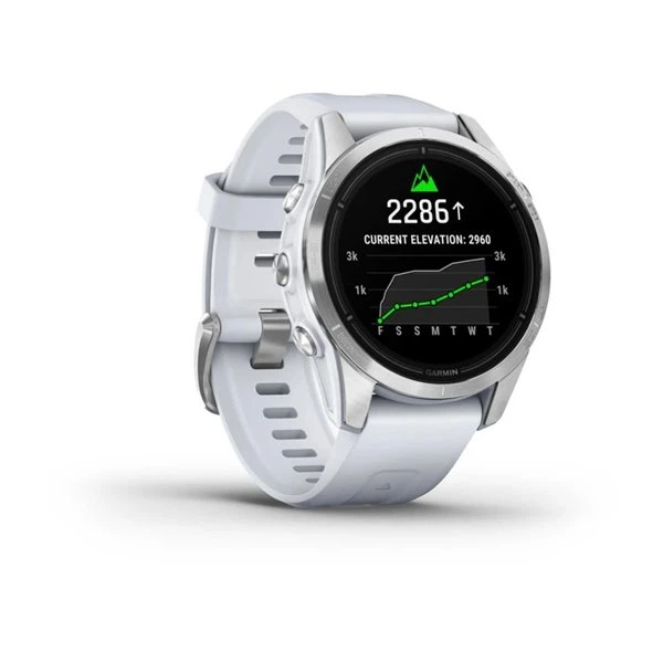 Смарт-годинник Garmin epix Pro (Gen 2) Standard Edition 42 mm Silver with Whitestone Band (753759317959) - зображення 3