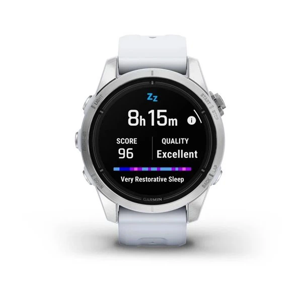 Смарт-годинник Garmin epix Pro (Gen 2) Standard Edition 42 mm Silver with Whitestone Band (753759317959) - зображення 8