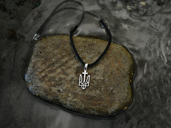 Срібний тризуб з козацьким хрестом (АРТ. №118) Dadiverin Jewelry - Фото 4 Срібний тризуб з козацьким хрестом (АРТ. №118) Dadiverin Jewelry - изображение 4