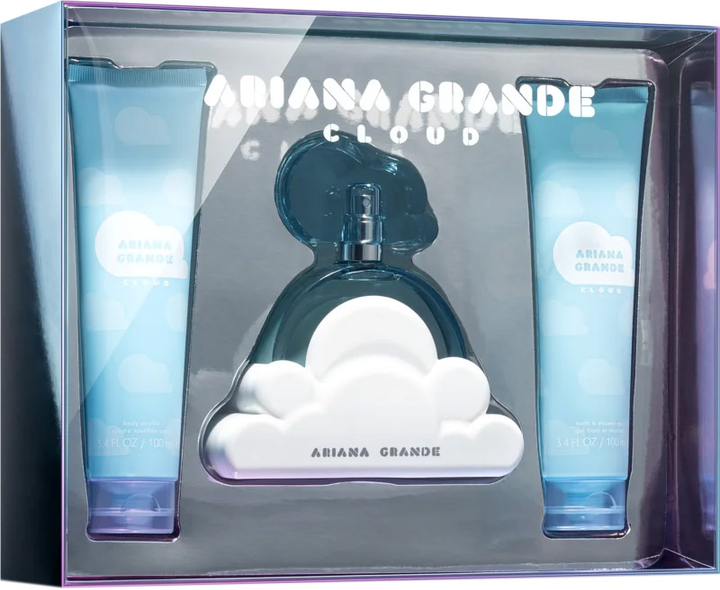 Zestaw damski Ariana Grande Cloud Woda perfumowana damska 100 ml + Balsam do ciała 100 ml + Żel pod prysznic 100 ml (812256029687) - obraz 1