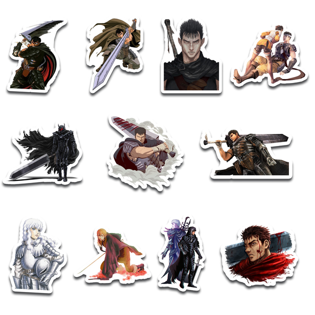 Набір наклейок Стикерпак GeekLand Берсерк Berserk 45 штук SP B 01 ...