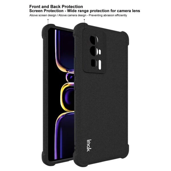 Защитный чехол IMAK Airbag Sand Case для Xiaomi Poco F5 Pro / Redmi K60 / Redmi K60 Pro - Black - изображение 8