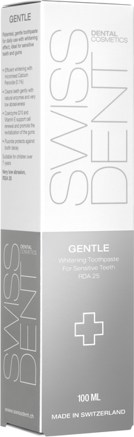 Зубная паста SWISSDENT Gentle Отбеливающая 100 мл (7640126190020) - изображение 2