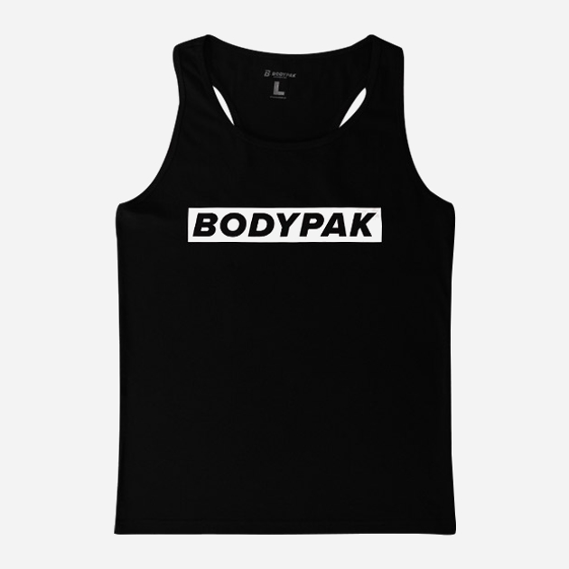 Tank top męski sportowy BODYPAK L Czarny (1000000000078) - obraz 1