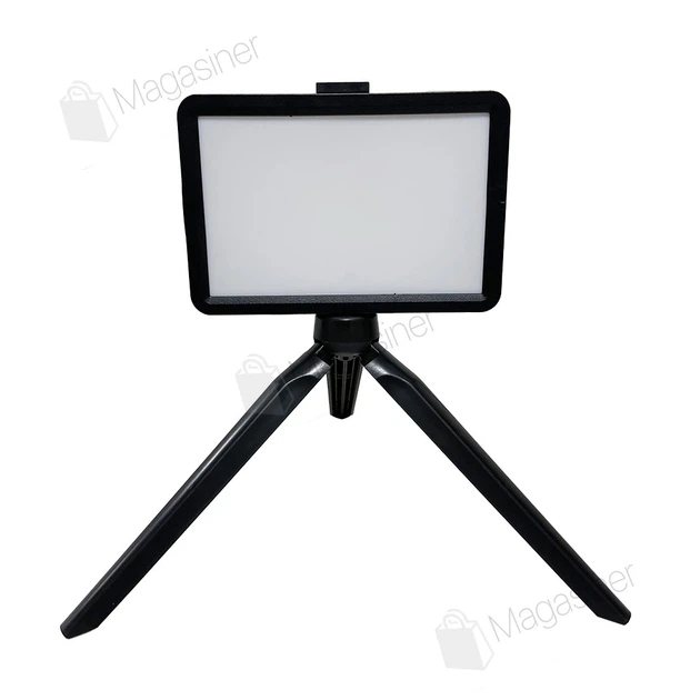Прямоугольная светодиодная LED лампа Ring Fill Light для фото, видео свет 10х15 см со треногой 15 см лампа для фона работает от USB (2476-2) - изображение 2