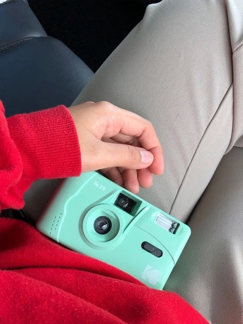Пленочный фотоаппарат Kodak M35 бирюзовый - изображение 2