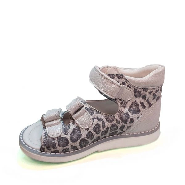 Сандалии Tunel светло-серые с анималистическим принтом 125 25 - изображение 4